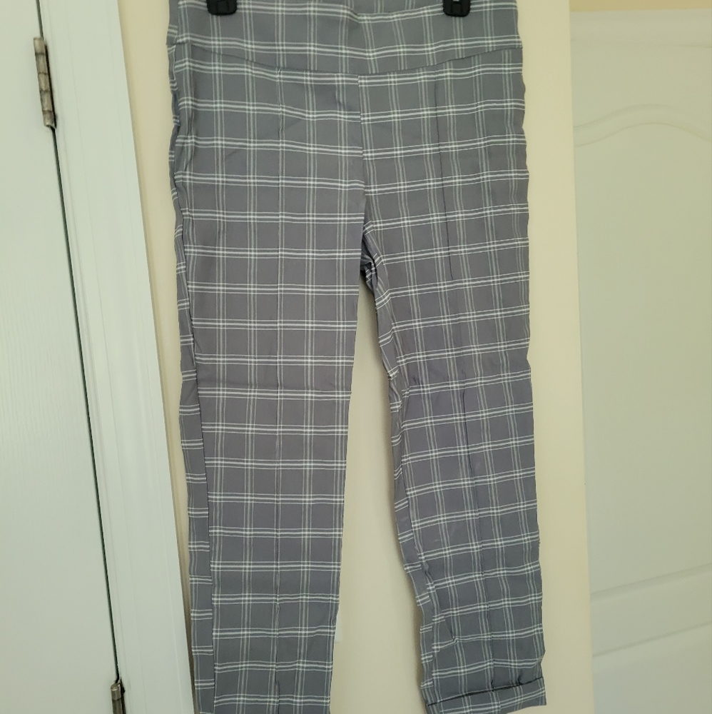 Grey Checkered business casual pants size M